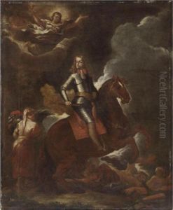 Ritratto Di Filippo Iv A Cavallo by Francesco Solimena