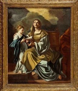 Sant'anna Con Maria Bambina by Francesco Solimena