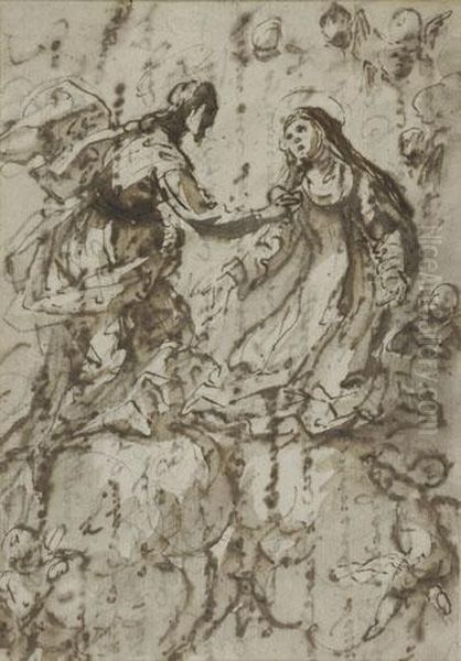 Christ And Saint Theresa - view 1