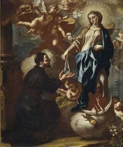 Madonna Assunta Con Santo E Cherubini