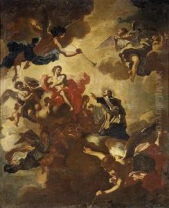 San Gaetano Intercede Per Placare Cristo by Francesco Solimena