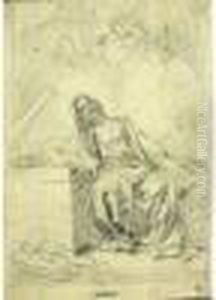 Sainte Femme Au Tombeau by Francesco Solimena