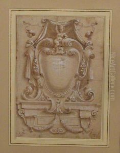 Designs For Decorative Cartouches: Two by Francesco Solimena