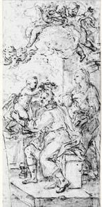 La Sainte Famille by Francesco Solimena