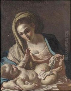 The Madonna And Child by Francesco Solimena