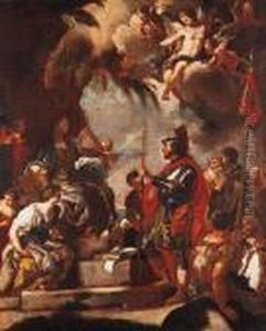 Deborah And Barak by Francesco Solimena