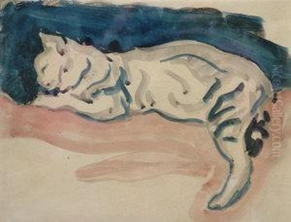 Cat Lying
Down - view 1