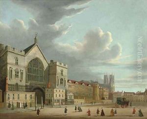 New Palace Yard, with Westminster Abbey beyond
