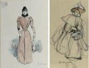 Dame En Rose; Lady In Pink by Henry Somm