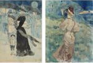 Women Of Fashion: Two Works by Henry Somm