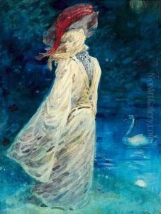 Elegante Au Cygne by Henry Somm