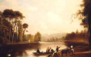 On The Thames, Richmond by English School