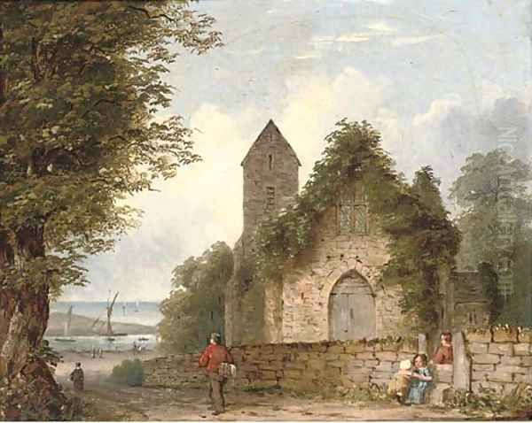 Outside the village church - view 1