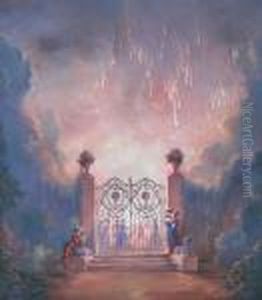 Fireworks At The Festival by Konstantin Andreevic Somov