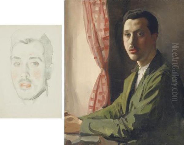 Portrait Of A Young Man With A Moustache - view 1