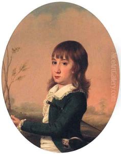 Portrait of a Boy, small half-length, in a green jacket and white shirt