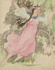 Design For A Poster by Konstantin Andreevic Somov