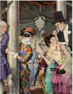 Masquerade by Konstantin Andreevic Somov
