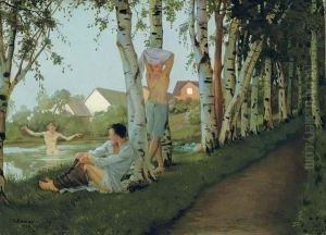 Bathers By A Stream Bathers By A Stream
