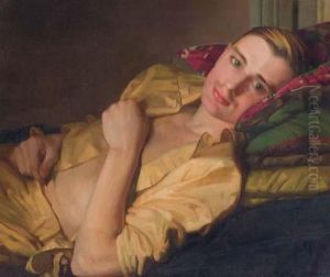 A Reclining Man by Konstantin Andreevic Somov