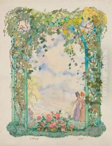 A Summer's Stroll Through The Arbour by Konstantin Andreevic Somov