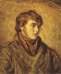 Portrait of a gentleman, bust-length, in a brown coat