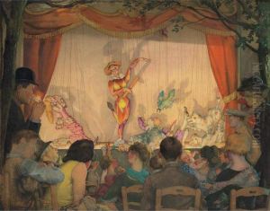 The Puppet Theater by Konstantin Andreevic Somov