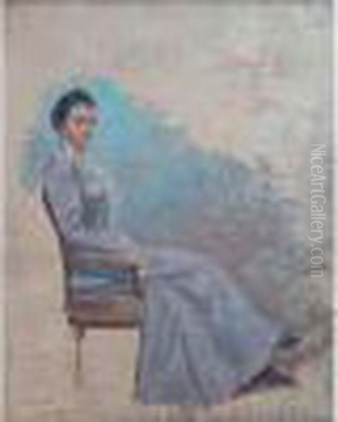 Portrait De Mme Pavlova Assise Dans Un Fauteuil. - view 1