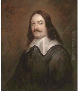 Portrait of a gentleman, traditionally identified as Andrew Marvell (1621-1678) by English School