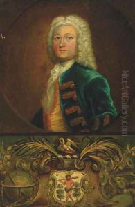 Portrait of a gentleman, traditionally identified as Jeremiah Meyer (1735-1789) by English School