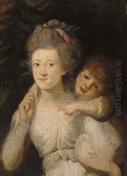 Portrait of a mother and child - view 1
