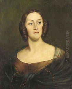 Portrait of Amelia Curzon (1808-1892), nee Daniell