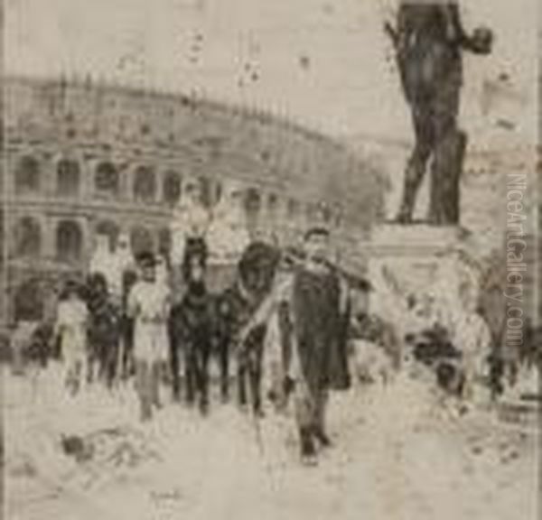 La Marcia Innanzi Al Colosseo - view 1