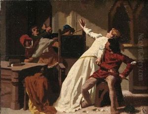 Imelda Lambertazzi E Bonifacio Geremei by Raffaelo Sorbi