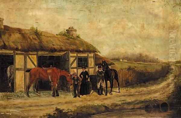 Saddling up - view 1