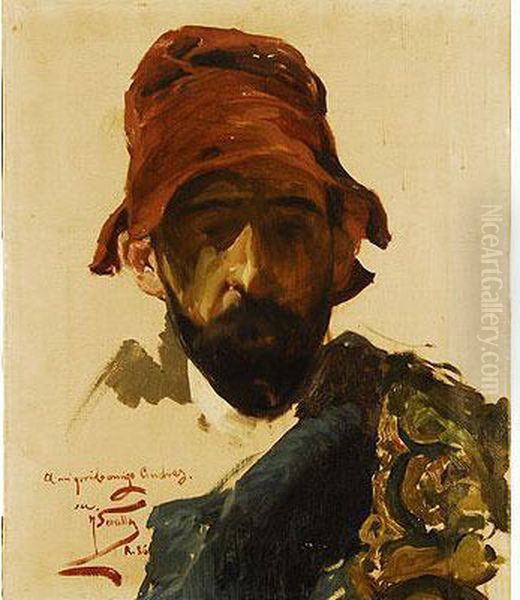 Retrato De Hombre Vestido Con Chaquetilla De Torero - view 1