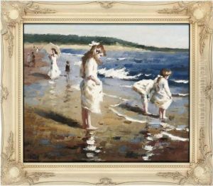 A Summer's Day On The Beach by Joaquin Sorolla Y Bastida