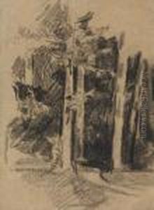 Wooded Landscape by Joaquin Sorolla Y Bastida
