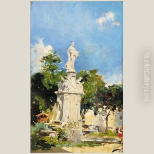 Fuente De Apolo by Joaquin Sorolla Y Bastida