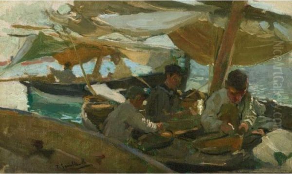 Pescadores En El Bote (fishermen On A Boat) - view 1