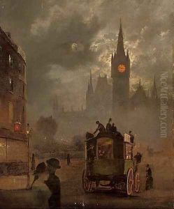 St. Pancras at night