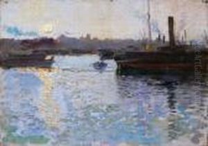 Puerto De Valencia by Joaquin Sorolla Y Bastida