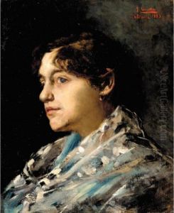Retrato De Una Joven (portrait Of A Young Lady) by Joaquin Sorolla Y Bastida