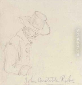 The artist at work, traditionally identified as an informal portrait of John Constable