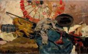 Rincon Del Estudio (a Corner Of The Studio) by Joaquin Sorolla Y Bastida