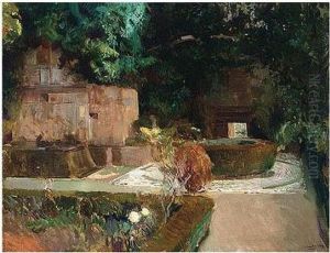 Jardin De Los Adarves, La
Alhambra, Granada (garden Of The Adarves, The Alhambra, Granada) by Joaquin Sorolla Y Bastida