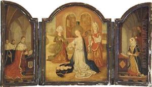 The Madonna and child with Lord Darnley and Mary Queen of Scots by English School