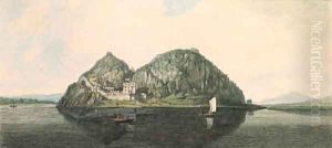 The south view of Dunbarton Castle, Dunbartonshire by English School