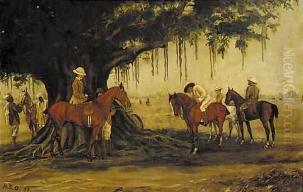 Between chukkas - view 1