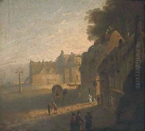 Early morning activity in a small English town by English School